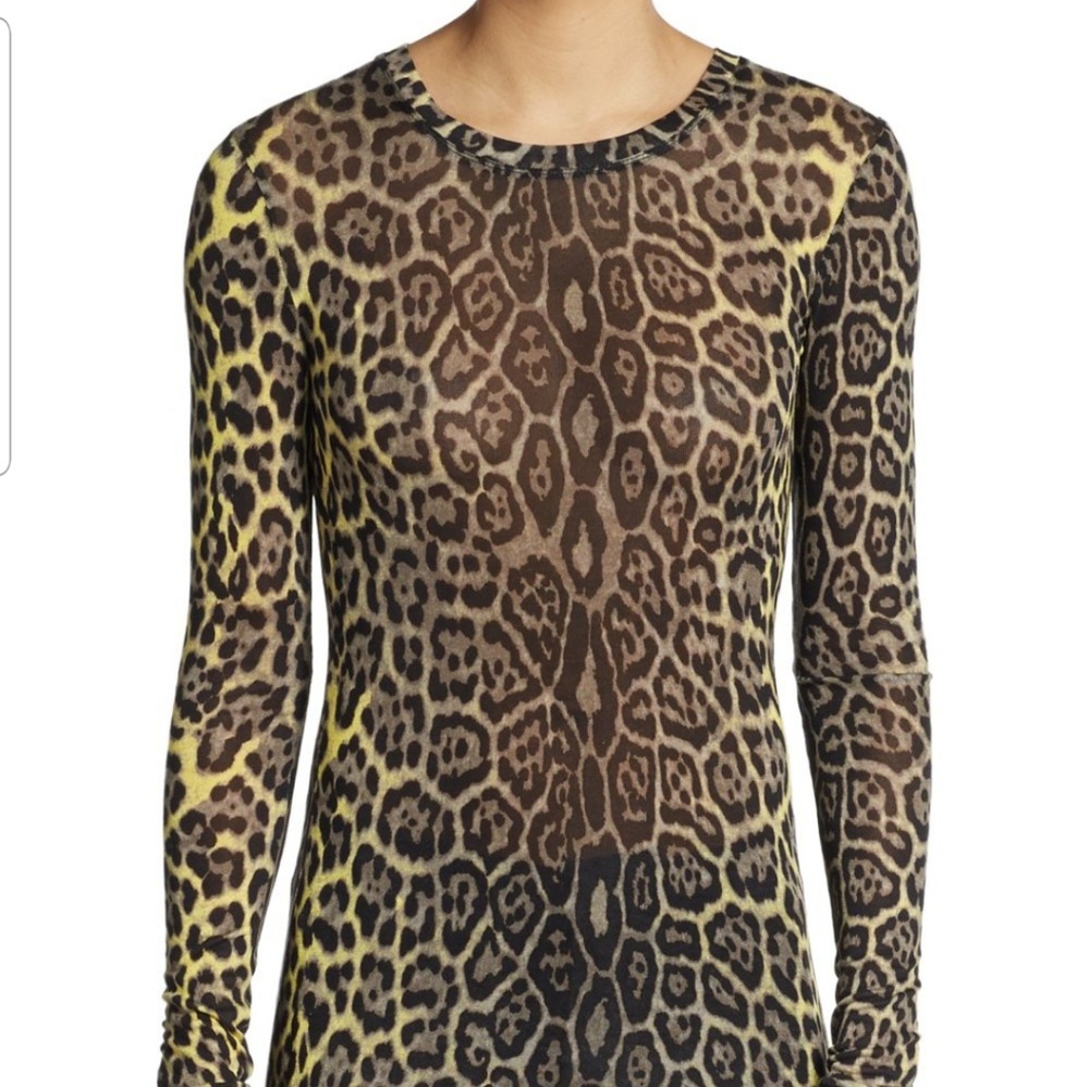 Bcbg Agda leopard top